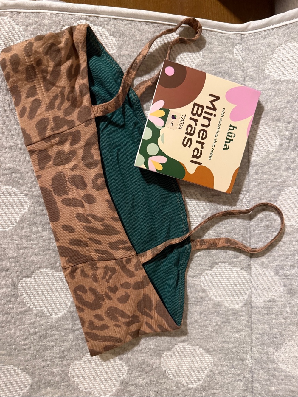 Huha Leopard Print Mineral ‘Tata’ Bra SOLD OUT ONLINE— Soft Stretch Comfort